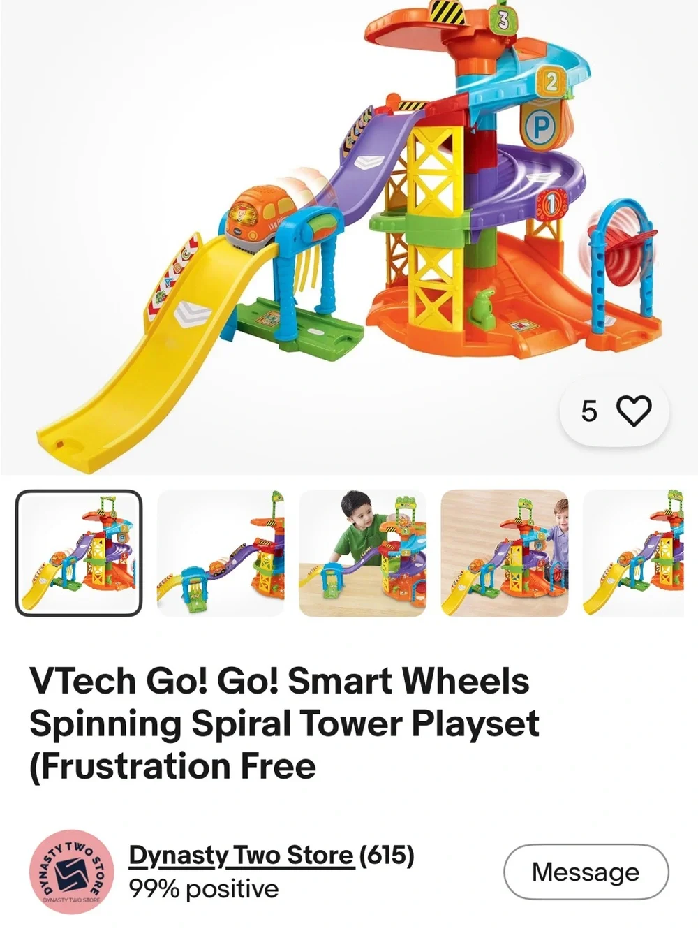 VTech Go! Go! Smart Wheels Spiral Tower Playset - Multicolor